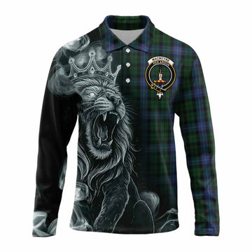 MacIntyre (McIntyre) Tartan Long Sleeve Polo Shirt Roaring Lion Heritage