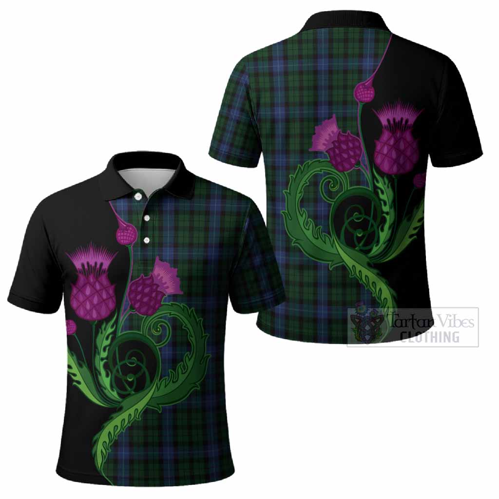MacIntyre (McIntyre) Tartan Polo Shirt Traditional Scottish Thistle