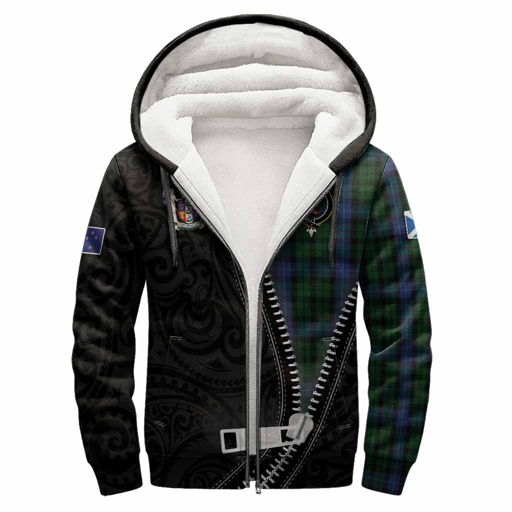 MacIntyre (McIntyre) Tartan Sherpa Hoodie New Zealand Pattern Unique Zipper Stylized