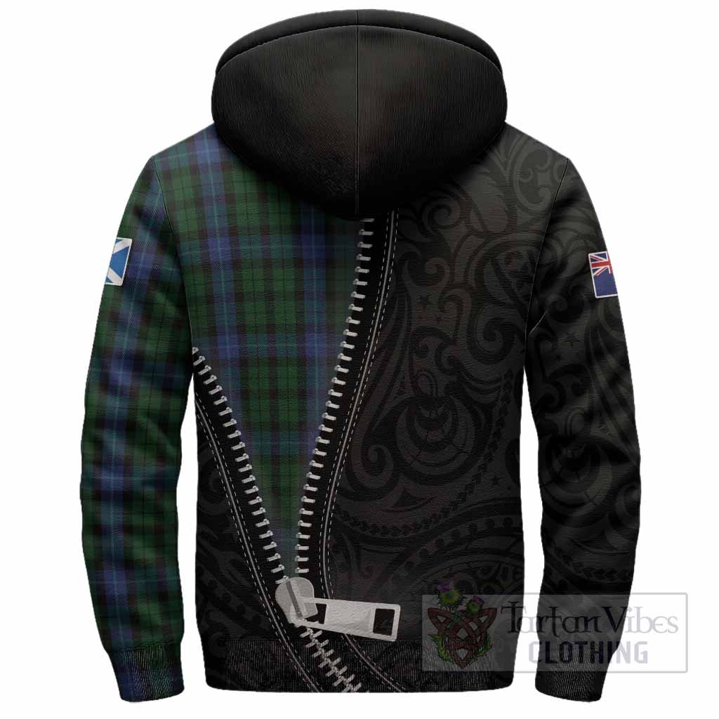 MacIntyre (McIntyre) Tartan Sherpa Hoodie New Zealand Pattern Unique Zipper Stylized