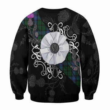 MacIntyre (McIntyre) Tartan Sweatshirt Jacobite White Rose - Tartan Vibes Clothing