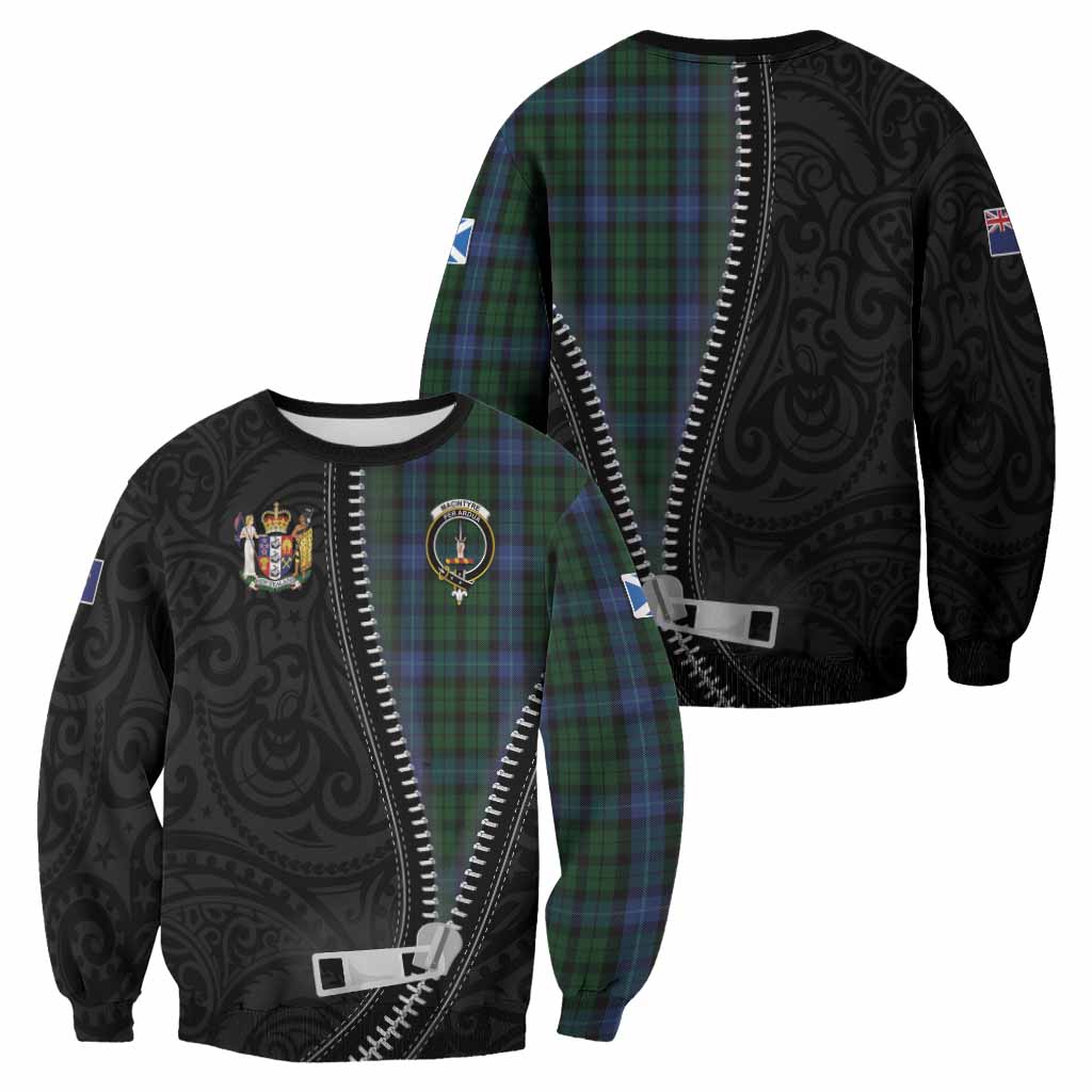 MacIntyre (McIntyre) Tartan Sweatshirt New Zealand Pattern Unique Zipper Stylized