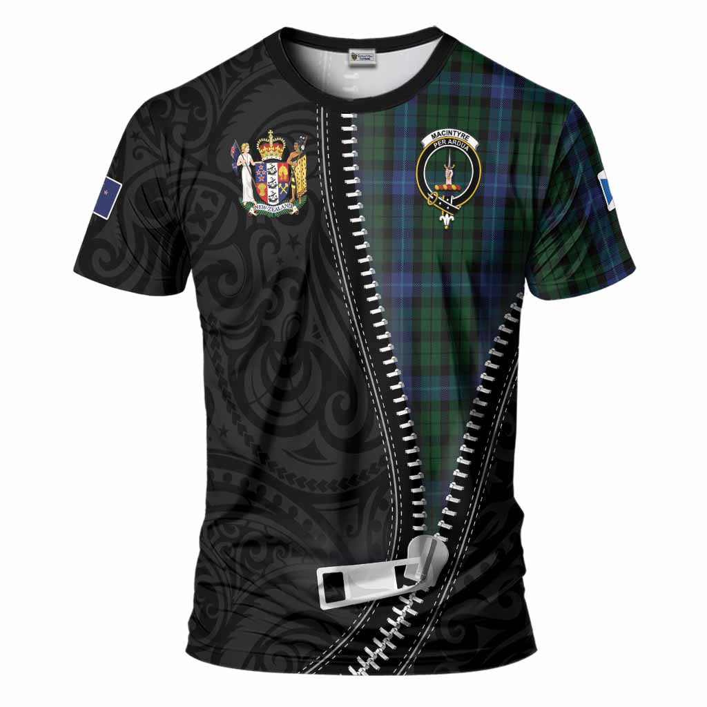 MacIntyre (McIntyre) Tartan T-Shirt New Zealand Pattern Unique Zipper Stylized