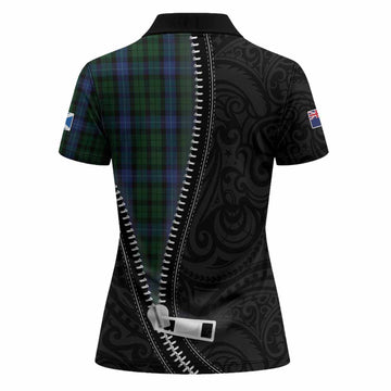 MacIntyre (McIntyre) Tartan Women Polo Shirt New Zealand Pattern Unique Zipper Stylized