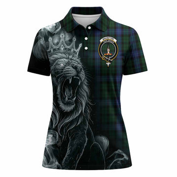 MacIntyre (McIntyre) Tartan Women Polo Shirt Roaring Lion Heritage