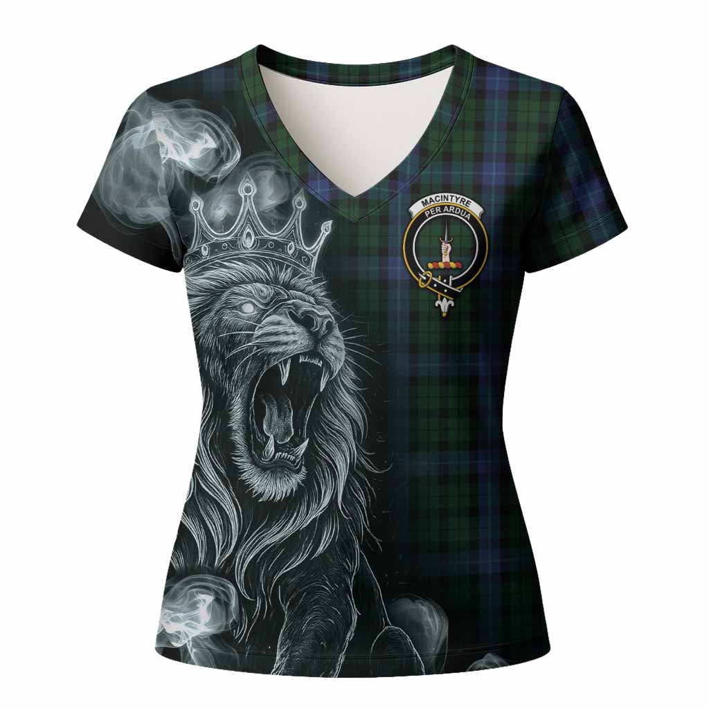 MacIntyre (McIntyre) Tartan Women T shirt Roaring Lion Heritage