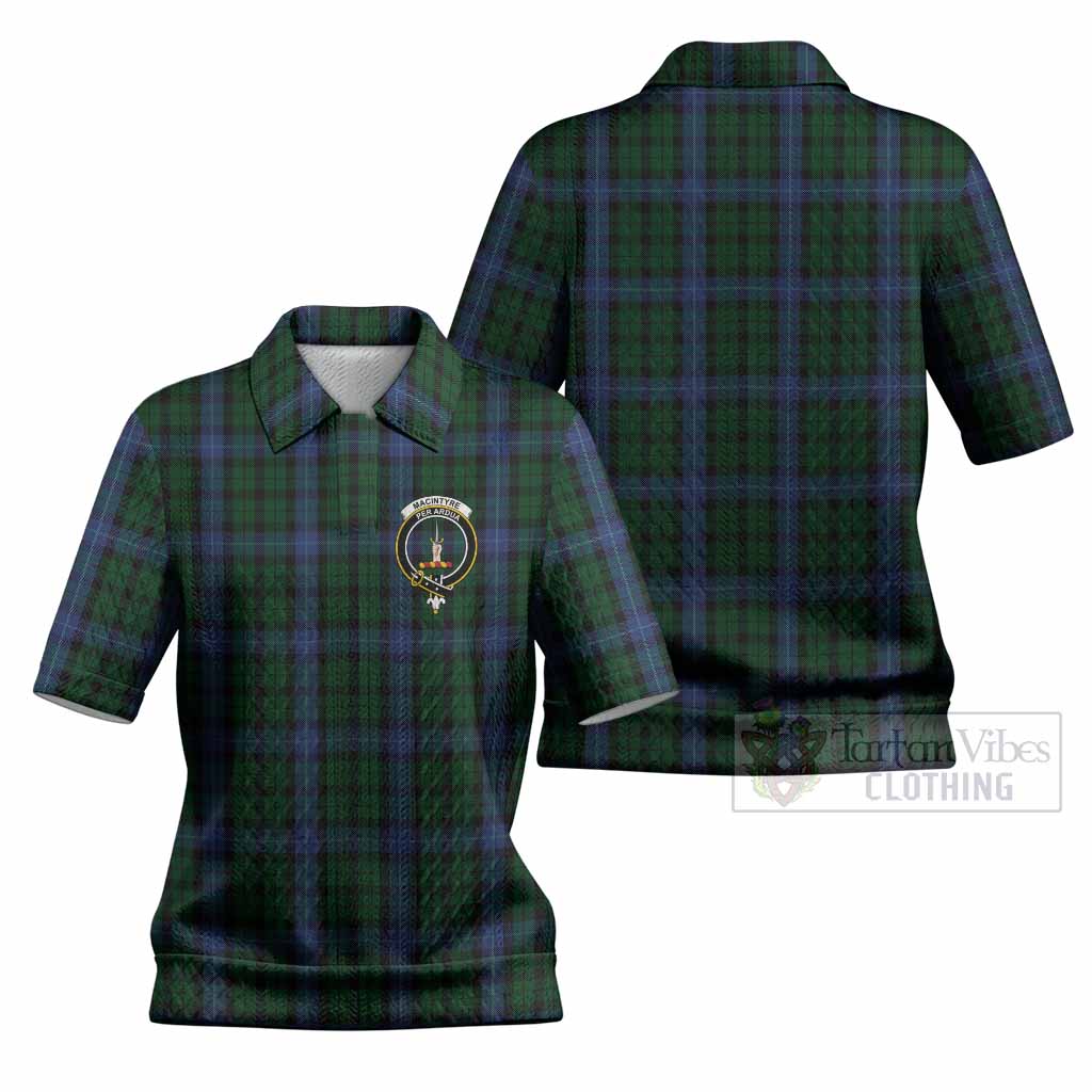 MacIntyre (McIntyre) Tartan Women’s Polo Sweater Top with Family Crest
