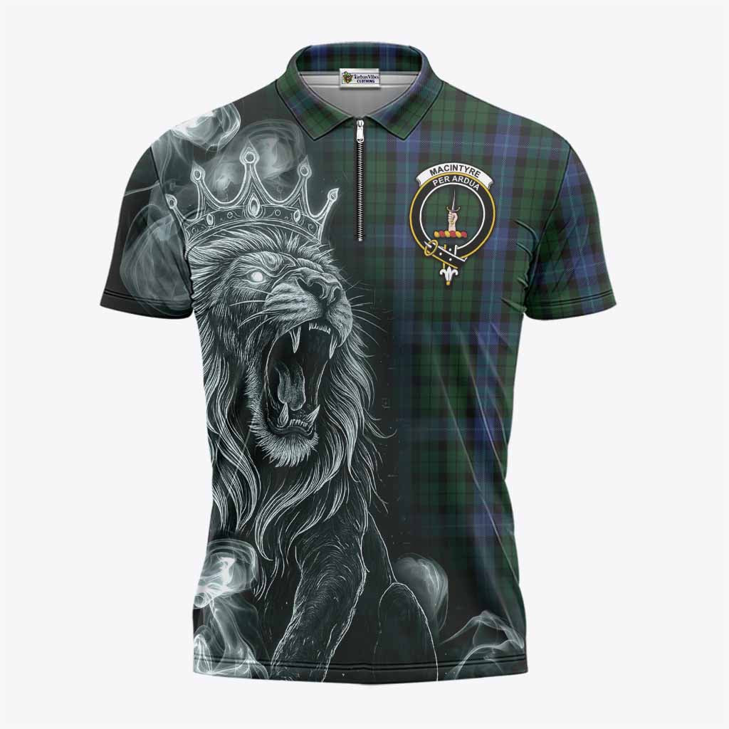 MacIntyre (McIntyre) Tartan Zipper Polo Shirt Roaring Lion Heritage