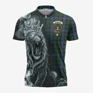 MacIntyre (McIntyre) Tartan Zipper Polo Shirt Roaring Lion Heritage