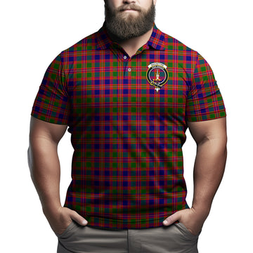 MacIntyre Modern Tartan Men's Polo Shirt with Family Crest