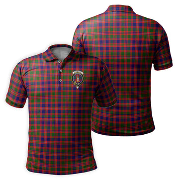 MacIntyre Modern Tartan Men's Polo Shirt with Family Crest