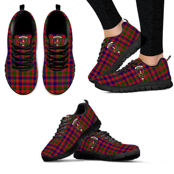 MacIntyre Modern Tartan Sneakers with Family Crest