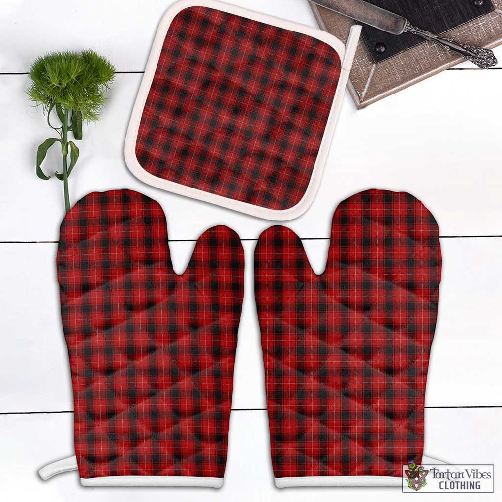 MacIver (McIver) Tartan Combo Oven Mitt & Pot-Holder Combo 1 Oven Mitt & 1 Pot-Holder White - Tartan Vibes Clothing