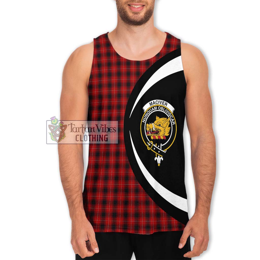 MacIver (McIver) Tartan Men's Tank Top with Family Crest Circle Style Men - Tartan Vibes Clothing