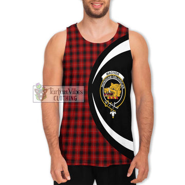 MacIver (McIver) Tartan Men's Tank Top with Family Crest Circle Style Men - Tartan Vibes Clothing