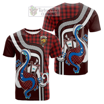 MacIver (McIver) Tartan Cotton T-shirt with Epic Bagpipe Style