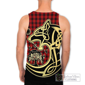 MacIver (McIver) Tartan Men's Tank Top with Family Crest Celtic Wolf Style - Tartan Vibes Clothing