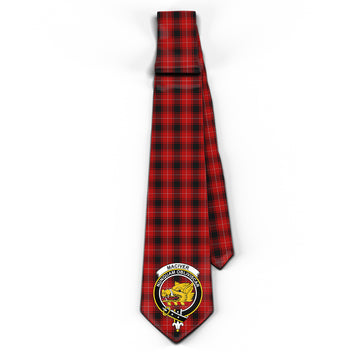 MacIver Tartan Classic Necktie with Family Crest