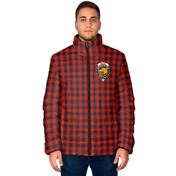 MacIver (McIver) Tartan Padded Jacket with Family Crest