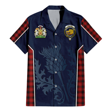 MacIver (McIver) Tartan Hawaiian Shirt with Family Crest and Scottish Thistle Vibes Sport Style
