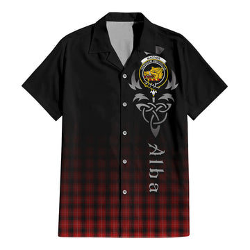 MacIver (McIver) Tartan Hawaiian Shirt Shirt Featuring Alba Gu Brath Family Crest Celtic Inspired