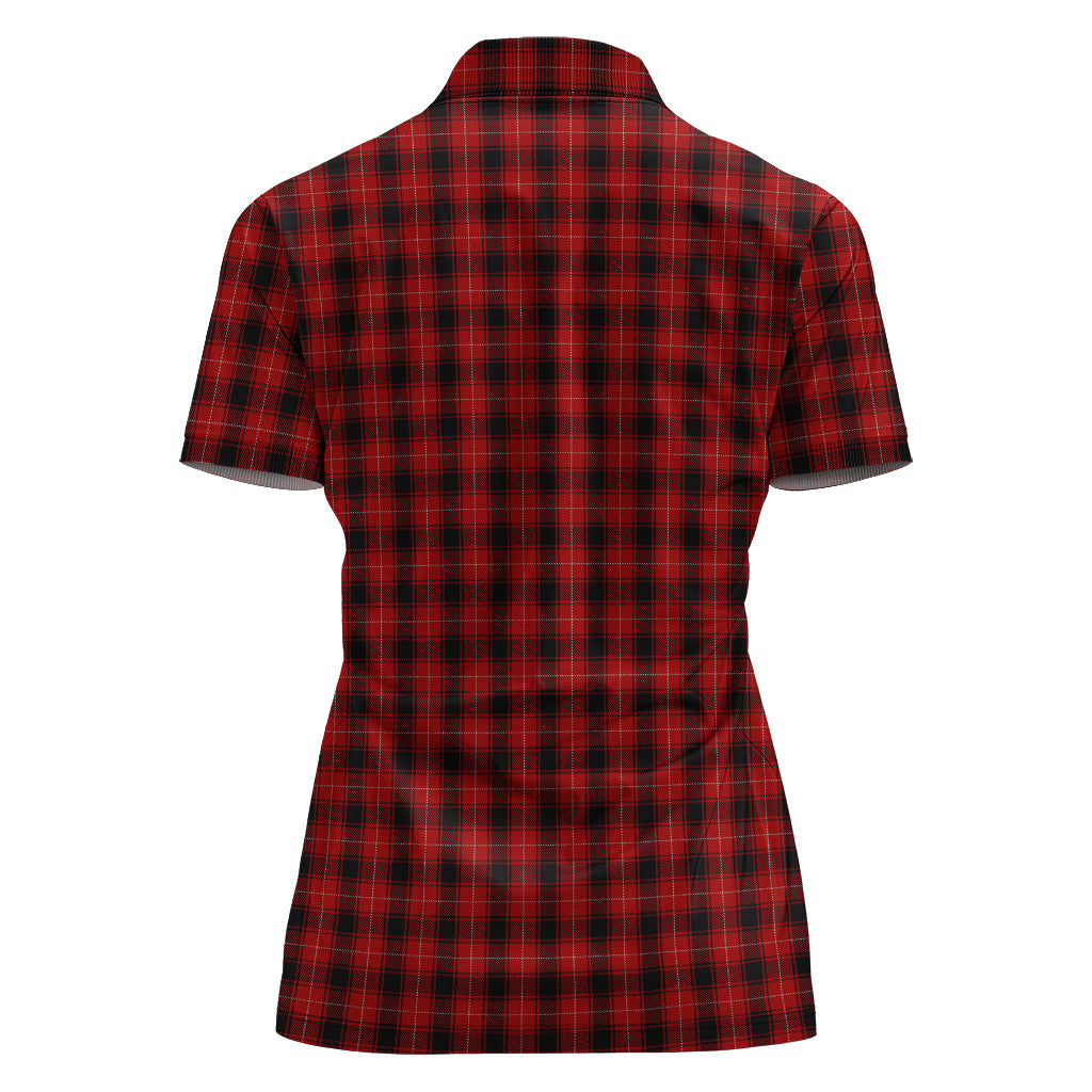 maciver-tartan-polo-shirt-with-family-crest-for-women