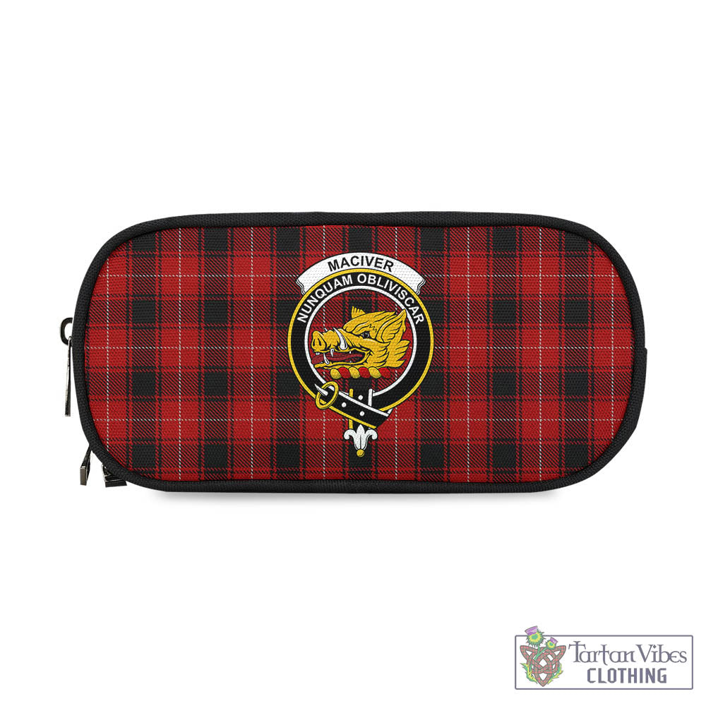 Tartan Vibes Clothing MacIver Tartan Pen and Pencil Case with Family Crest