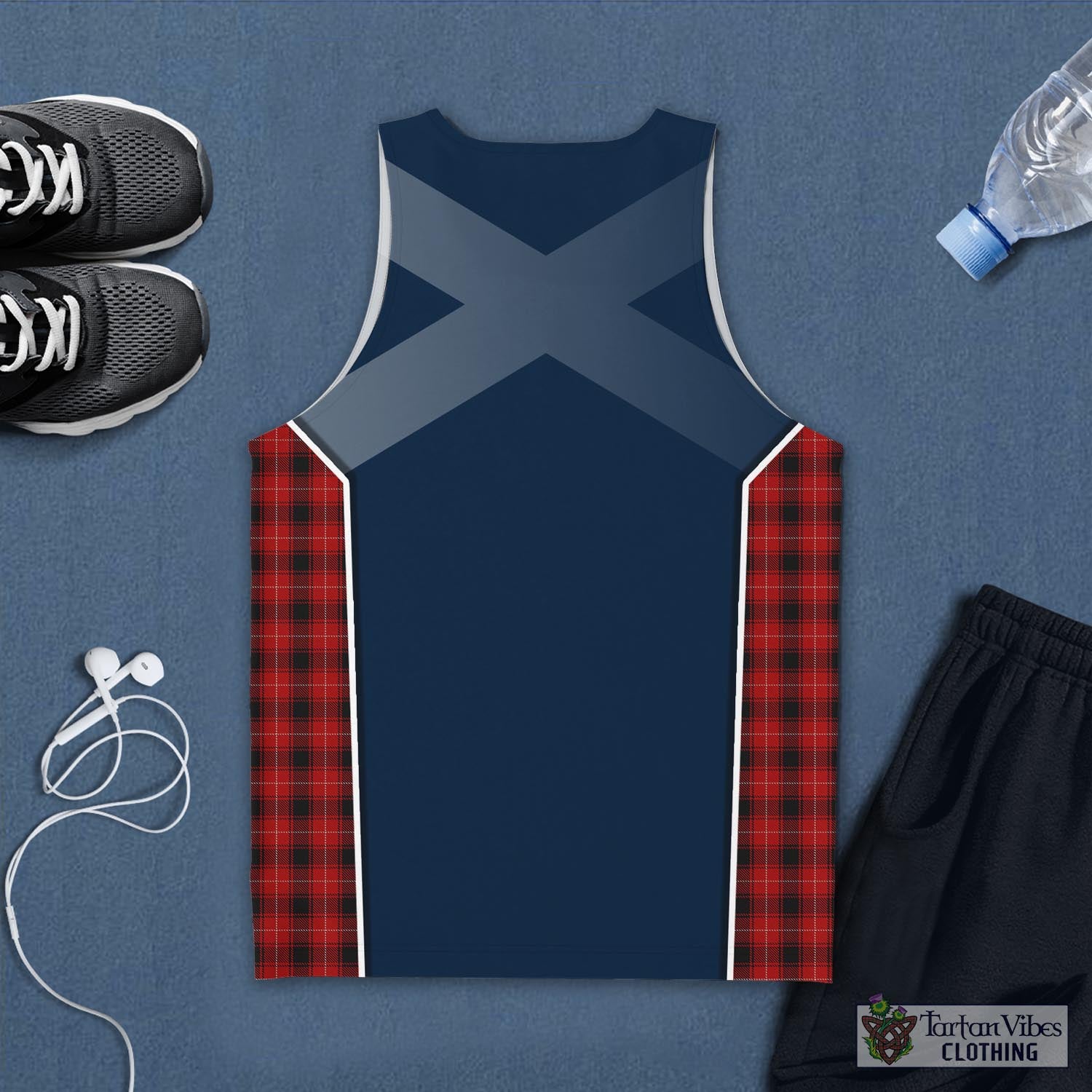 Tartan Vibes Clothing MacIver Tartan Men's Tanks Top with Family Crest and Scottish Thistle Vibes Sport Style