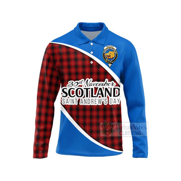 Tartan Vibes Clothing MacIver (McIver) Family Crest Tartan Long Sleeve Polo Shirt Celebrate Saint Andrew's Day in Style