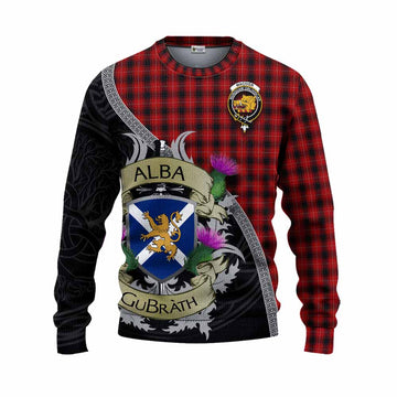 MacIver (McIver) Tartan Family Crest Knitted Sweater Lion Rampant Royal Thistle Shield Celtic Inspired