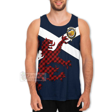 MacIver (McIver) Tartan Lion Rampant Men's Tank Top Proudly Display Your Heritage with Alba Gu Brath and Clan Name