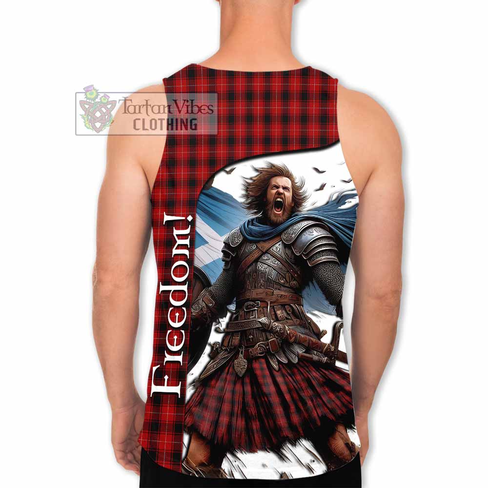 Tartan Vibes Clothing MacIver (McIver) Crest Tartan Men's Tank Top Inspired by the Freedom of Scottish Warrior
