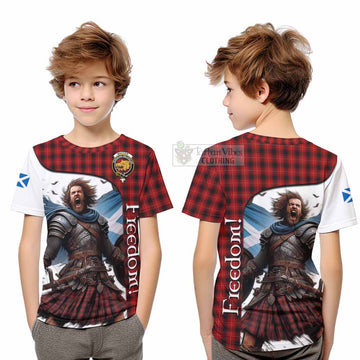 MacIver (McIver) Crest Tartan Kid T-Shirt Inspired by the Freedom of Scottish Warrior