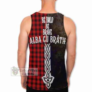 MacIver (McIver) Tartan Family Crest Men's Tank Top Alba Gu Brath Be Brave Lion Ancient Style