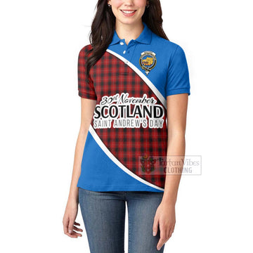 Tartan Vibes Clothing MacIver (McIver) Family Crest Tartan Women's Polo Shirt Celebrate Saint Andrew's Day in Style