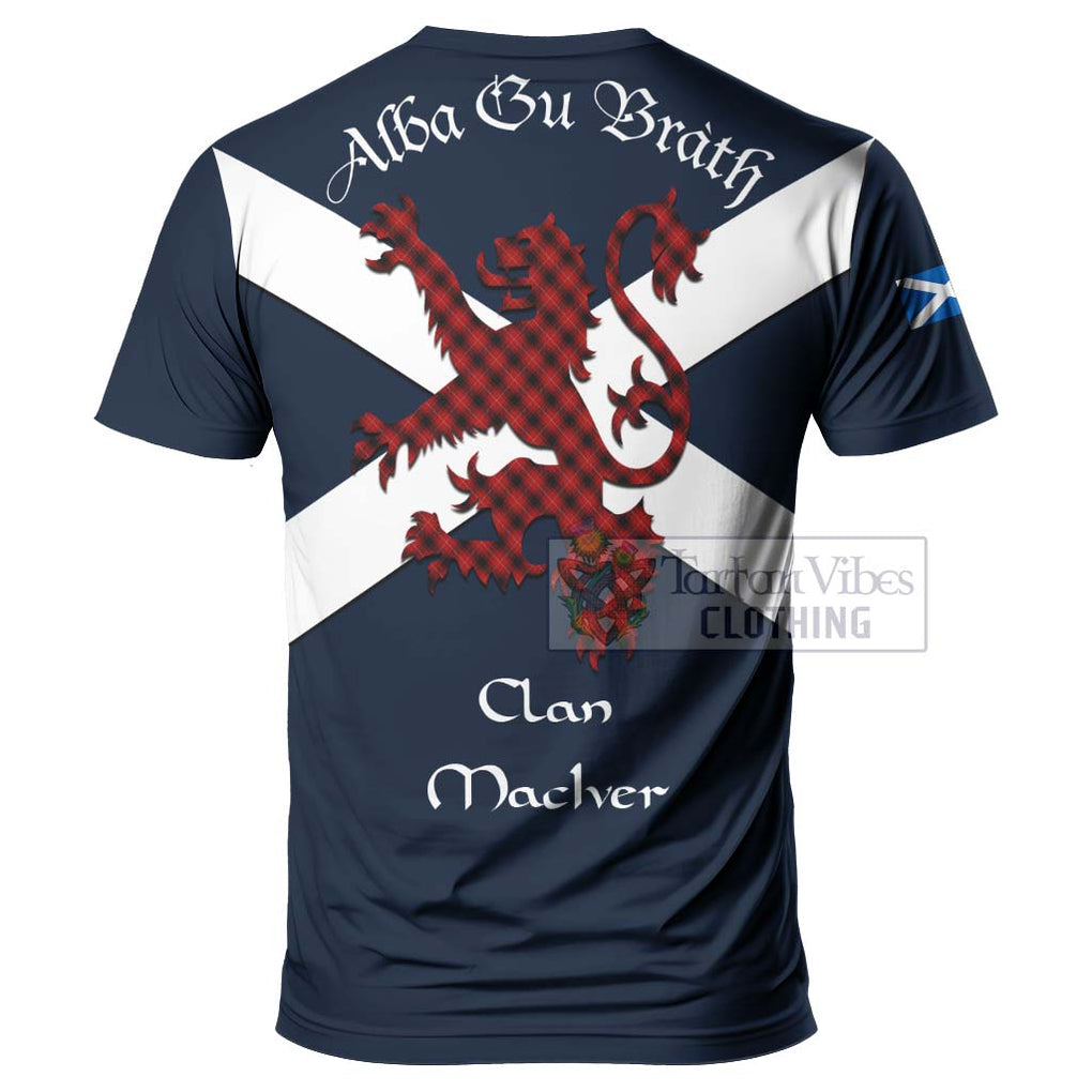 Tartan Vibes Clothing MacIver (McIver) Tartan Lion Rampant T-Shirt – Proudly Display Your Heritage with Alba Gu Brath and Clan Name