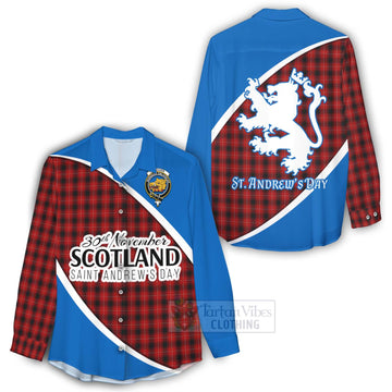 Tartan Vibes Clothing MacIver (McIver) Family Crest Tartan Women's Casual Shirt Celebrate Saint Andrew's Day in Style