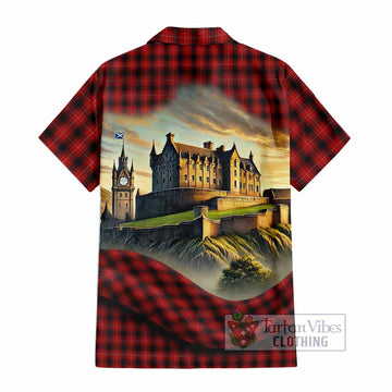 MacIver (McIver) Tartan Family Crest Hawaiian Shirt with Scottish Ancient Castle Style