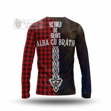 MacIver (McIver) Tartan Family Crest Long Sleeve T-Shirt Alba Gu Brath Be Brave Lion Ancient Style