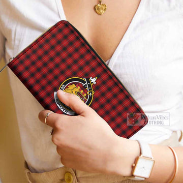 MacIver (McIver) Tartan Women's Leather Wallet with Family Crest