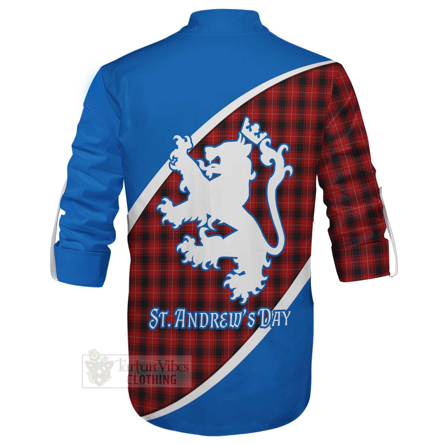 Tartan Vibes Clothing MacIver (McIver) Family Crest Tartan Ghillie Kilt Shirt Celebrate Saint Andrew's Day in Style