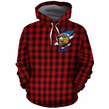 MacIver (McIver) Clan Crest In Me Tartan Cotton Hoodie Scotland Flag Style