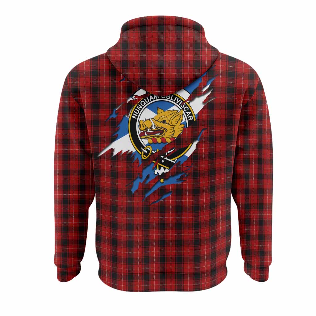 MacIver (McIver) Clan Crest In Me Tartan Hoodie Scotland Flag Style