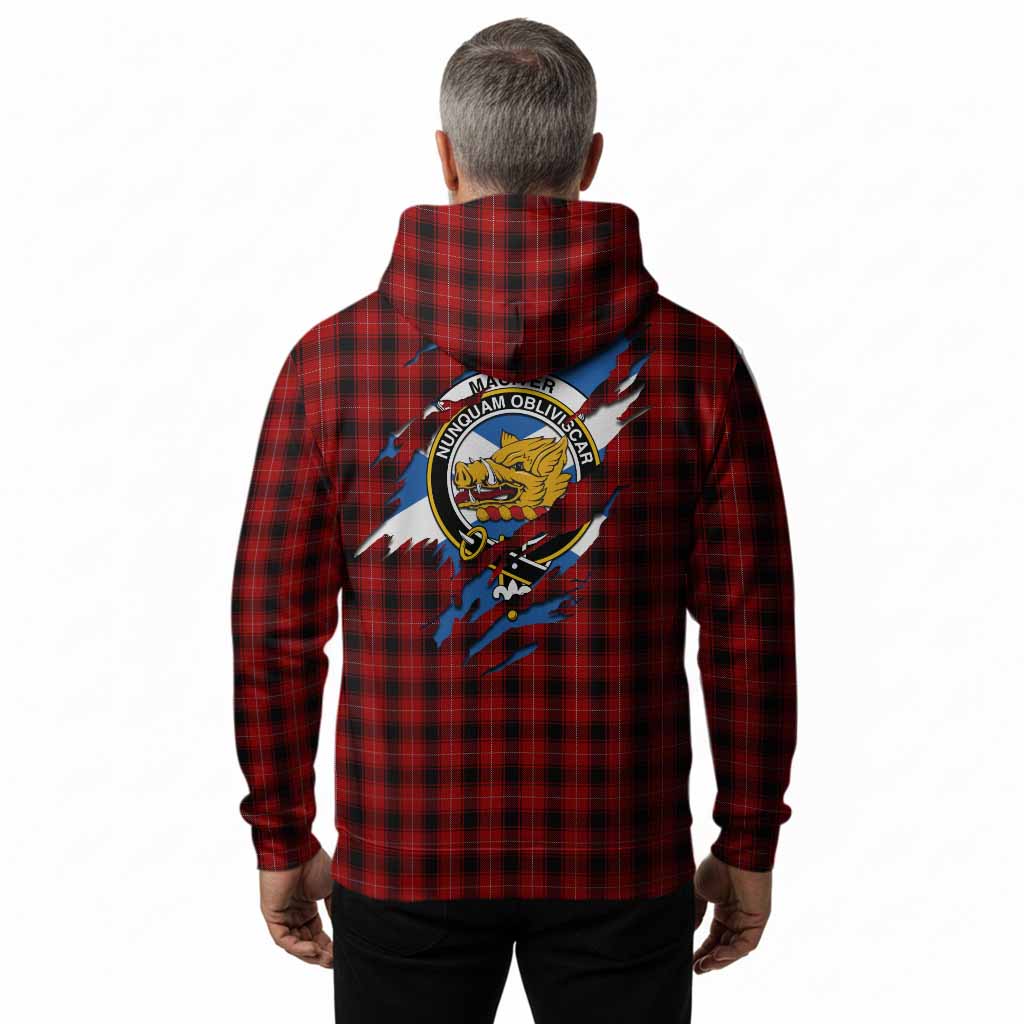 MacIver (McIver) Clan Crest In Me Tartan Hoodie Scotland Flag Style