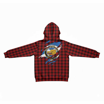 MacIver (McIver) Clan Crest In Me Tartan Kid Hoodie Scotland Flag Style