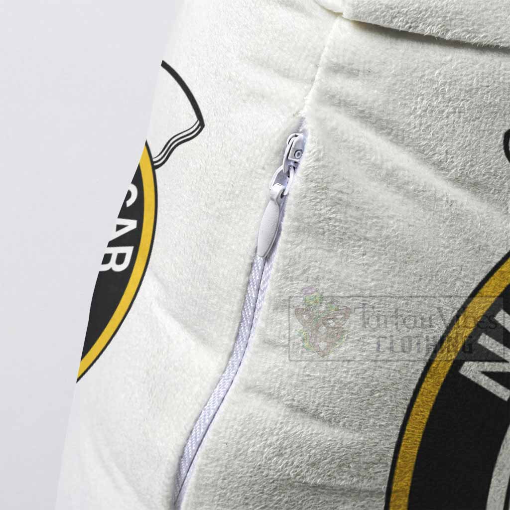 MacIver (McIver) Clan Crest Shaped Throw Pillow, Scottish Clan Badge Decorative Pillow