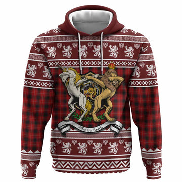 MacIver (McIver) Clan Tartan Crest Christmas Hoodie Coat of Arms Funny Style