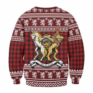 MacIver (McIver) Clan Tartan Crest Christmas Sweatshirt Coat of Arms Funny Style