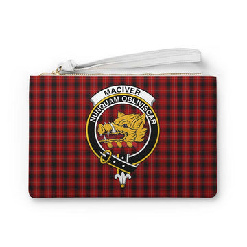MacIver (McIver) Family Crest Tartan Clutch Bag
