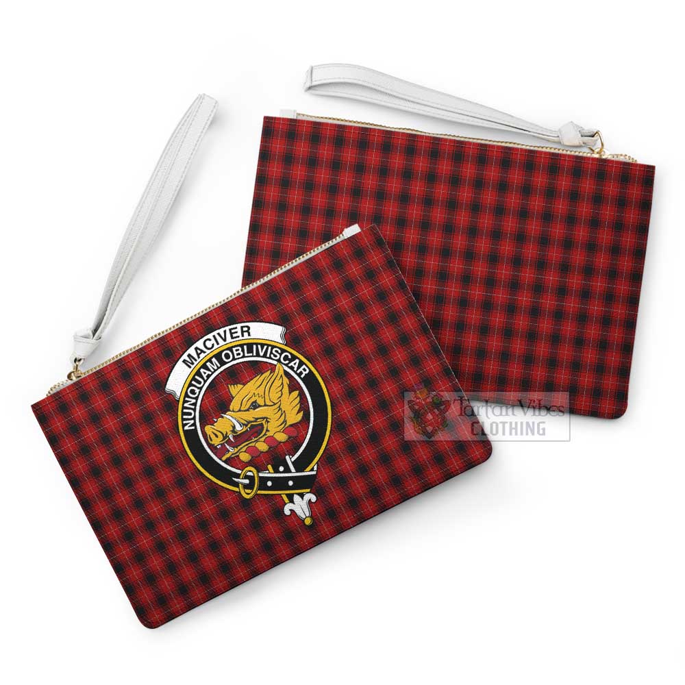 Tartan Vibes Clothing MacIver (McIver) Family Crest Tartan Clutch Bag